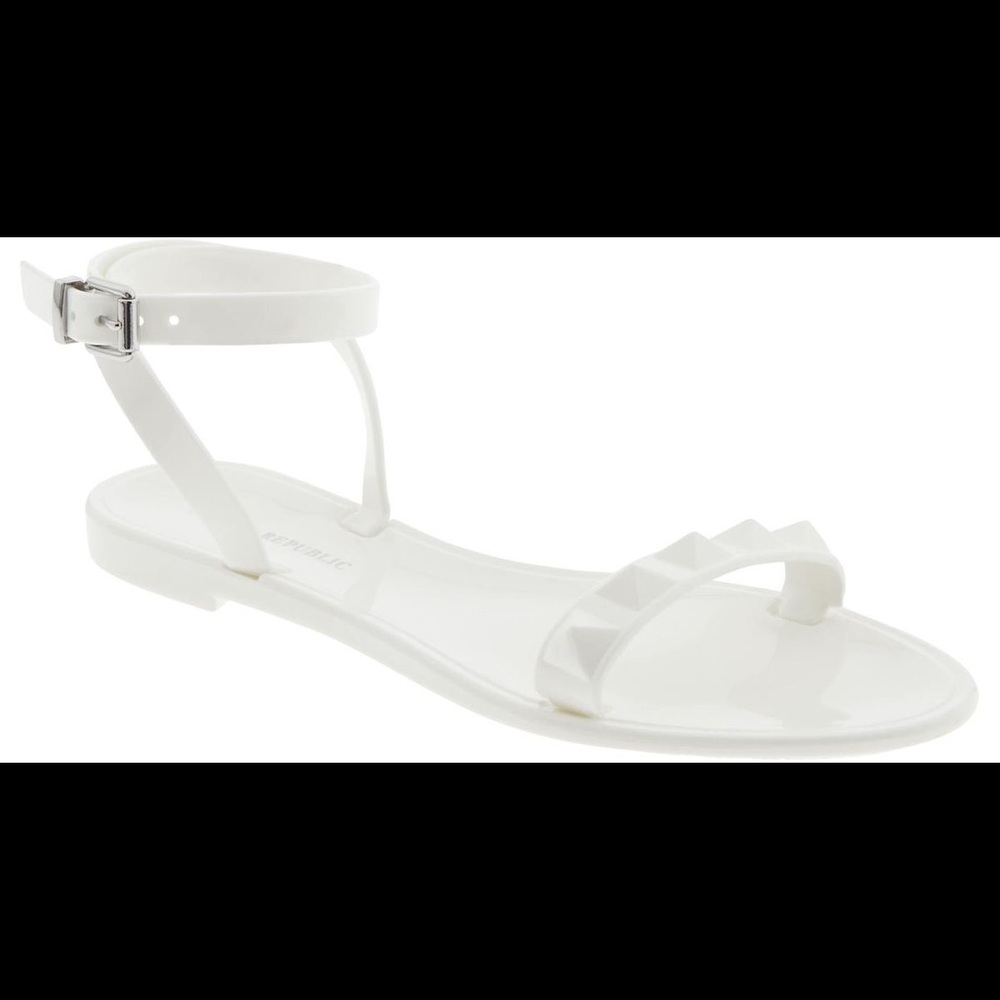 Banana Republic Adeline Blanco Jelly Sandals